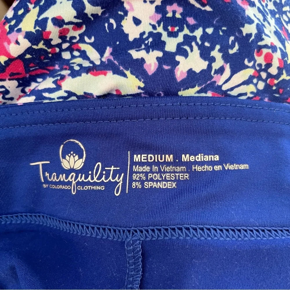 Tranquility by Colorado Clothing Blue A-Line Mini Skort Athletic Golf Walking